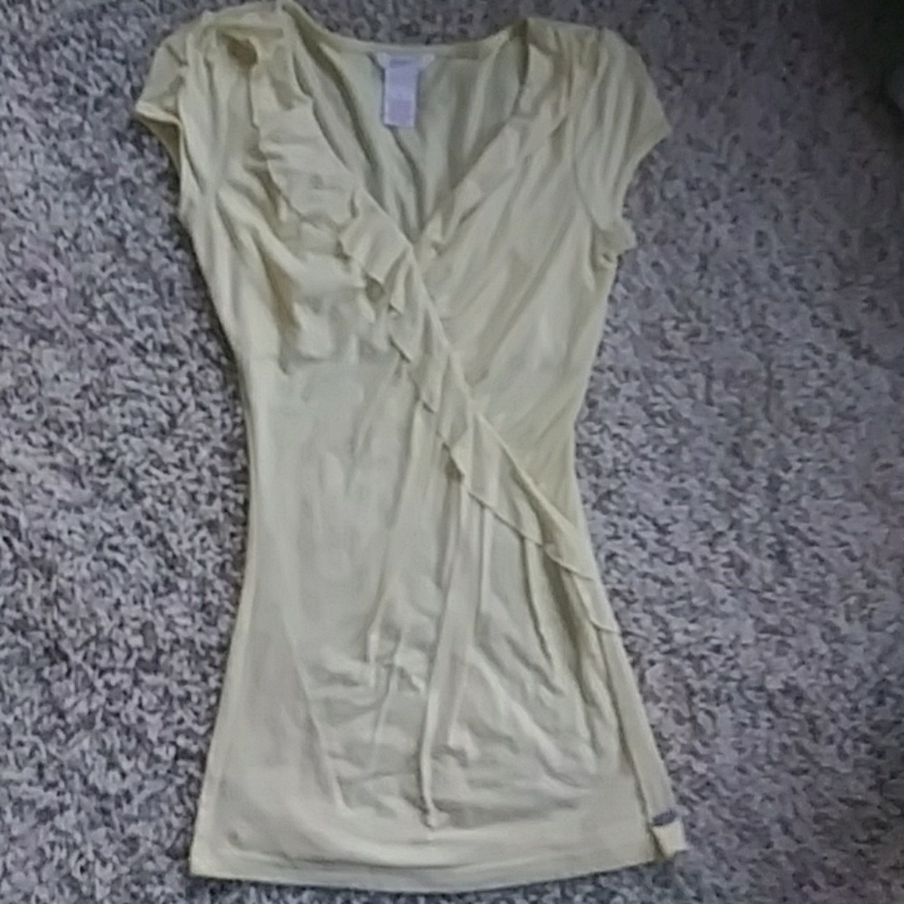 Candies Yellow Ruffle Shirt
